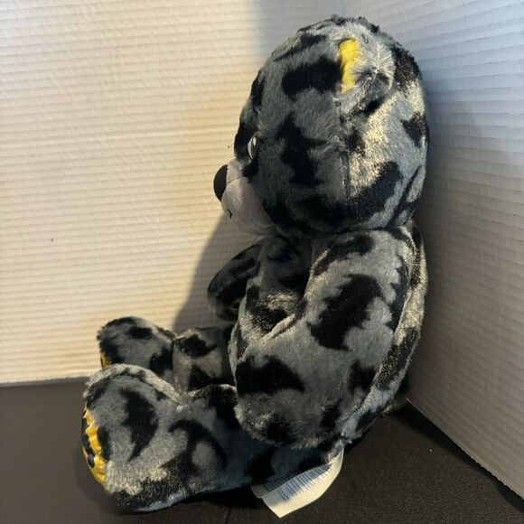 Build A Bear Batman 80 Years Gray Black Bat Symbol 16” Plush Teddy Toy Doll DC - Picture 3 of 8